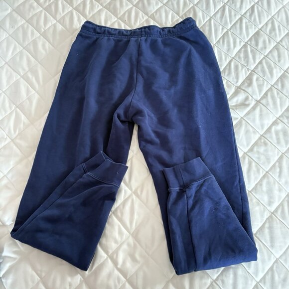 Nike Womens Size Small Sportswear Fleece Pants Joggers Sweatpants Blue Ankle - Picture 9 of 9